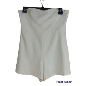 French Connection Whisper White Sweetheart Neck Strapless Party Romper Sz 12 NWT